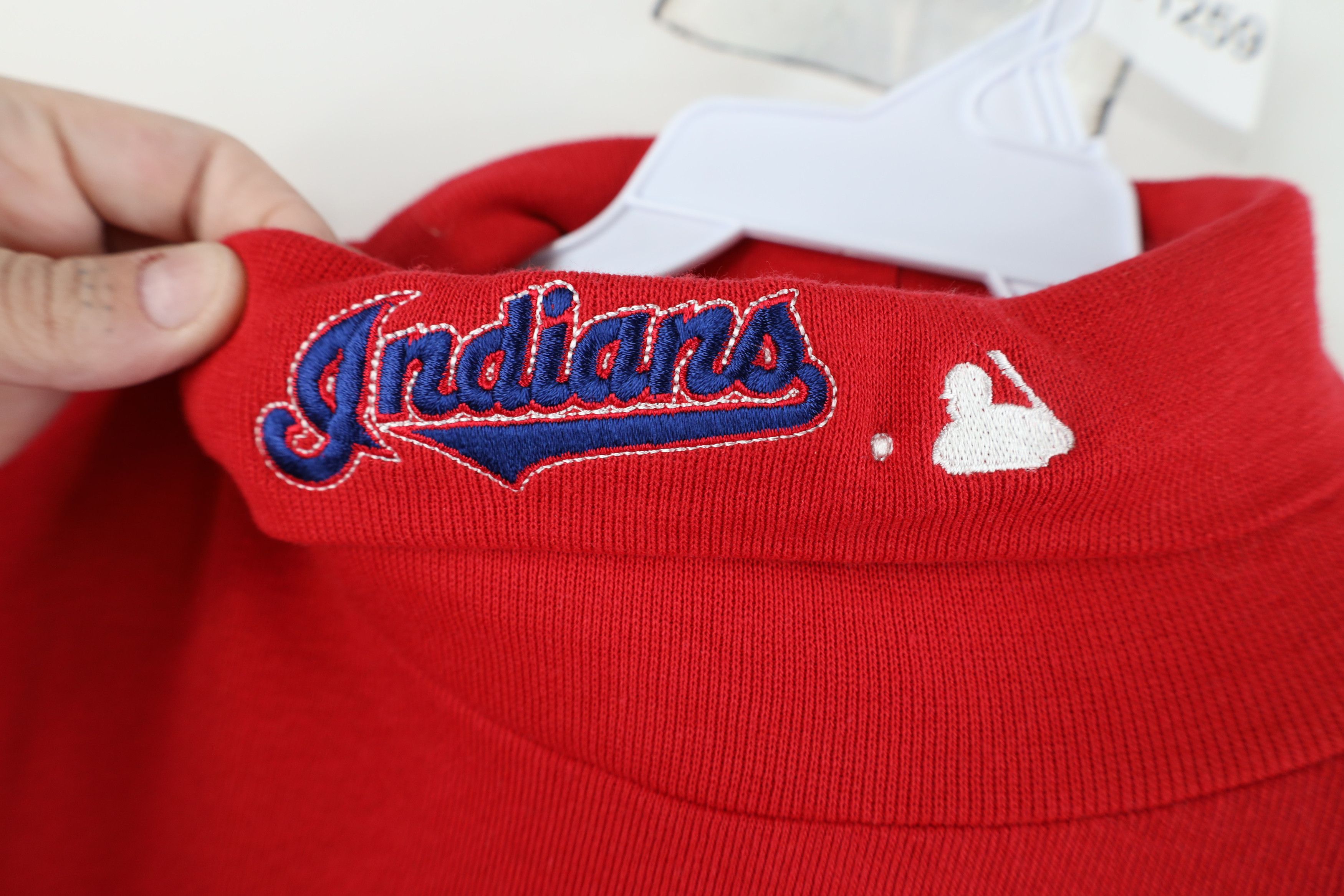 Majestic Vintage 90s Majestic Cleveland Baseball Turtleneck T-Shirt Size US XL / EU 56 / 4 - 4 Thumbnail