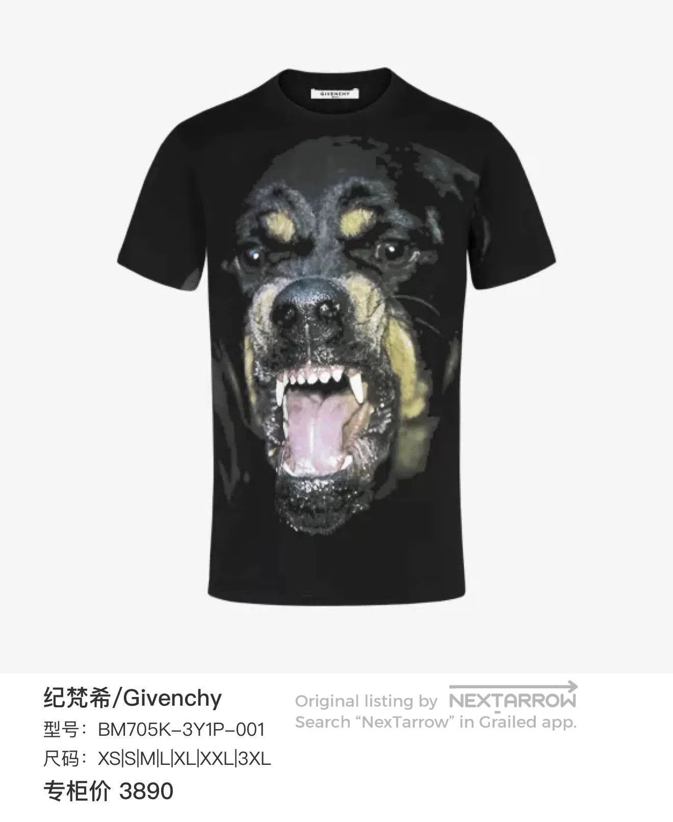 Givenchy Givenchy Dog Head T-Shirt L. Size US L / EU 52-54 / 3 - 7 Thumbnail