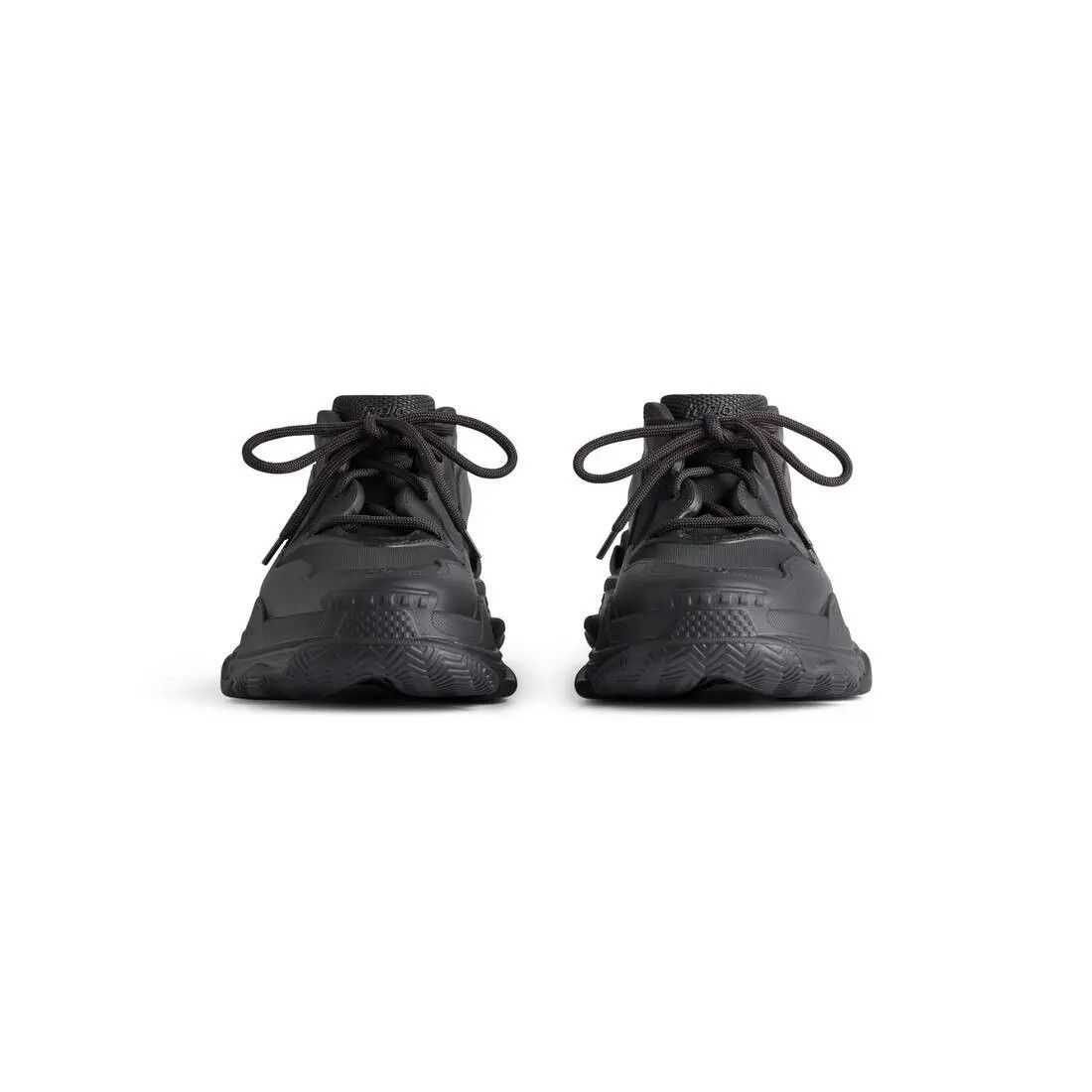 Balenciaga o1s1wg110225 Triple S Mold Sneakers in Black Size US 8 / EU 41 - 3 Thumbnail
