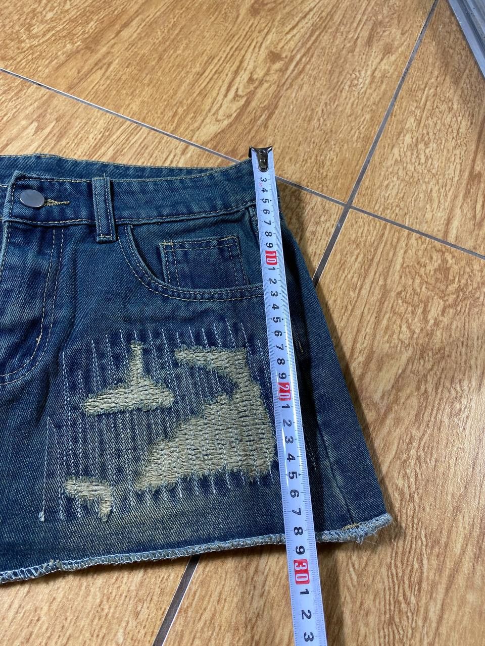 Japanese Brand × Vintage Y2K Vintage Topshop Distressed Denim Mini Skirt Size 28" / US 6 / IT 42 - 6 Thumbnail