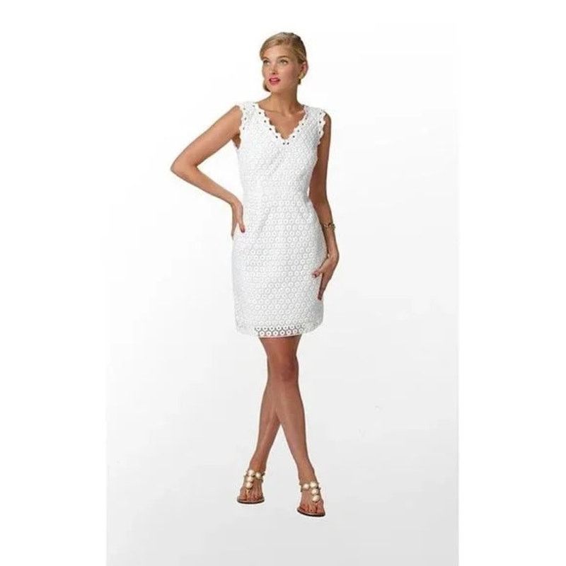 pronovias lace wedding dress Sleek Lace Sheath Wedding Dress main image 0