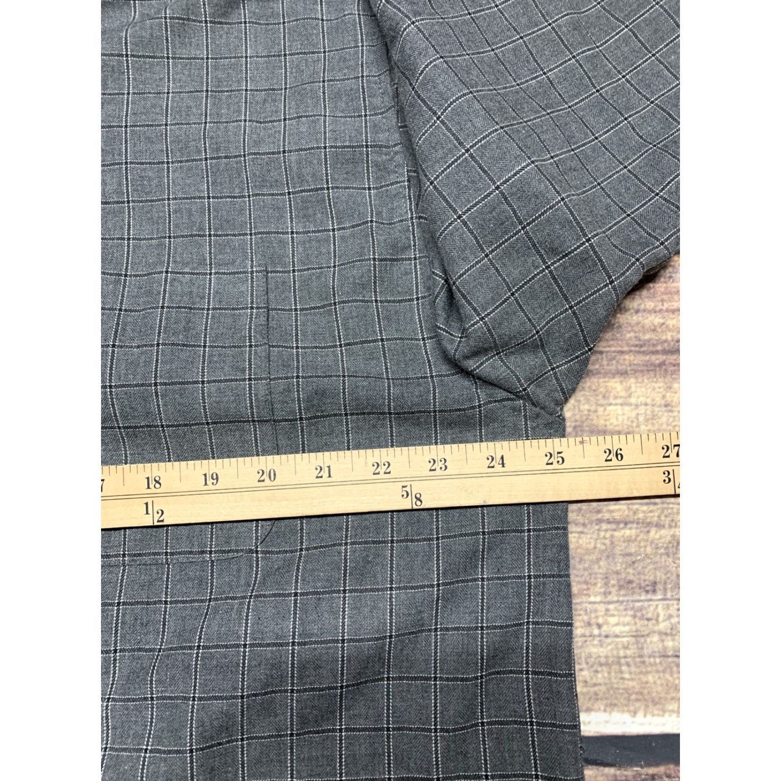 Vintage MunsingWear Shirt Men Large Gray Plaid Long Sleeve Button-Down 1 Pocket Size US L / EU 52-54 / 3 - 6 Thumbnail