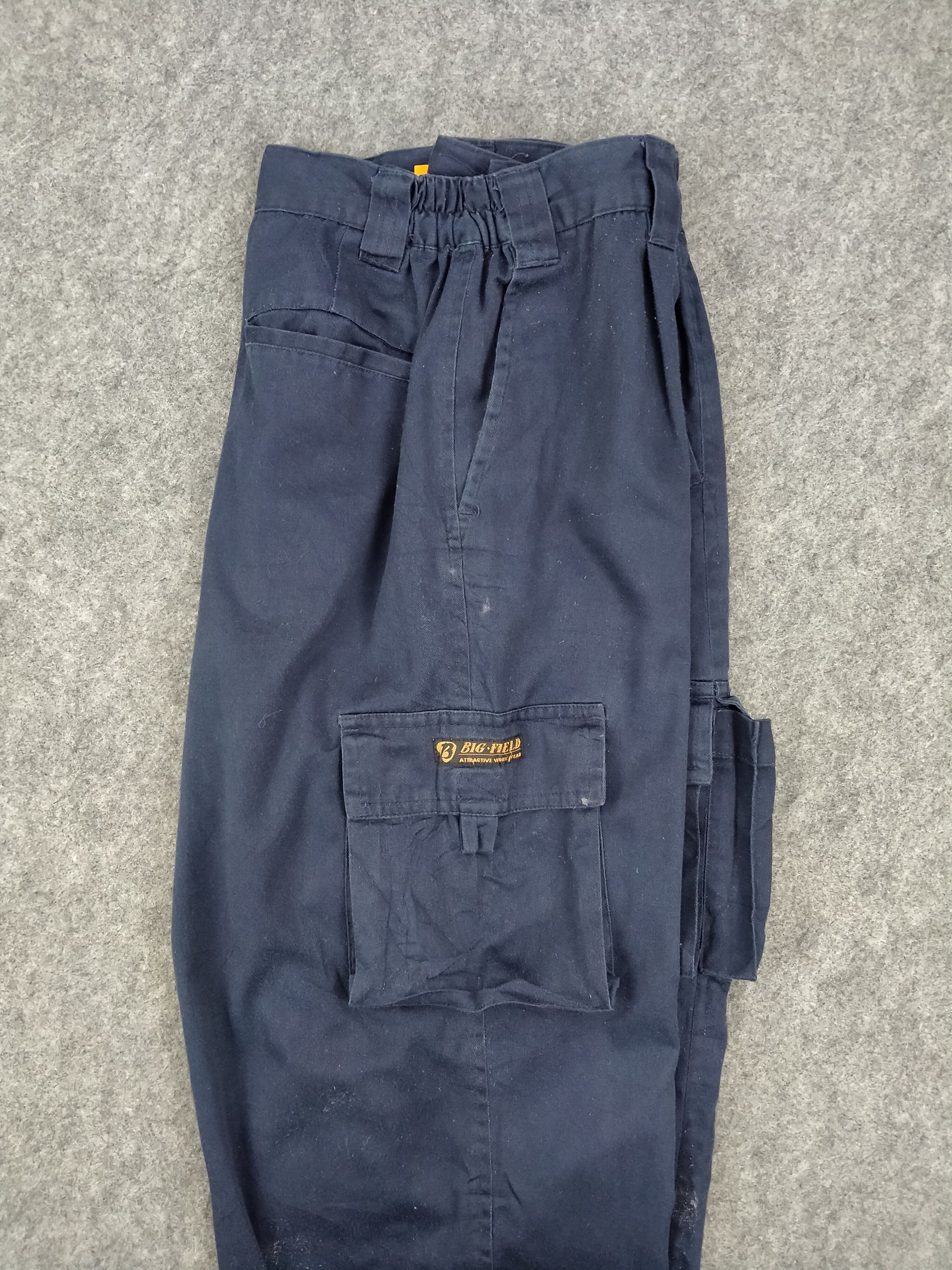 Japanese Brand Elastic Waist Japanese Brand Cargo Multi Pants -CP065 Size US 31 - 3 Thumbnail