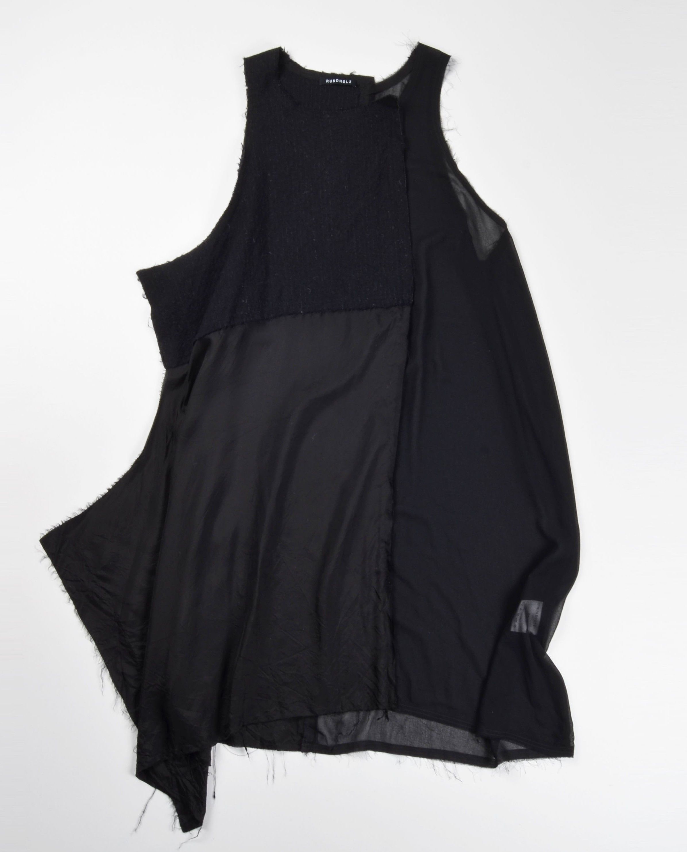 Rundholz Rundholz Avant Garde Asymmetric Raw Edge Deconstructed Dress Size ONE SIZE - 4 Thumbnail