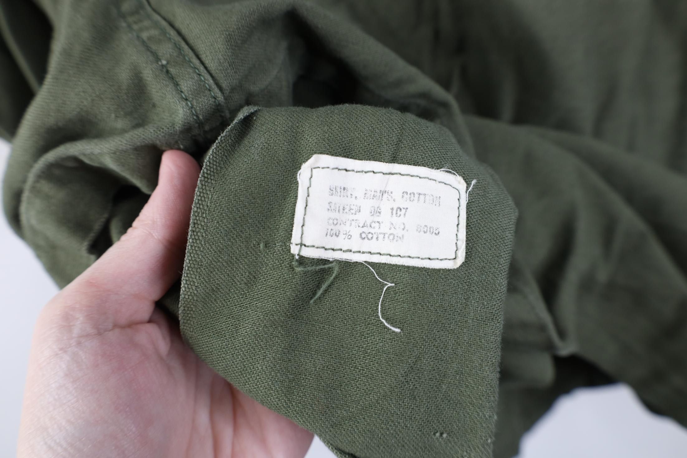 Vintage Vintage 60s Vietnam War Sateen Cotton OG 107 Shirt Jacket Size US M / EU 48-50 / 2 - 15 Thumbnail