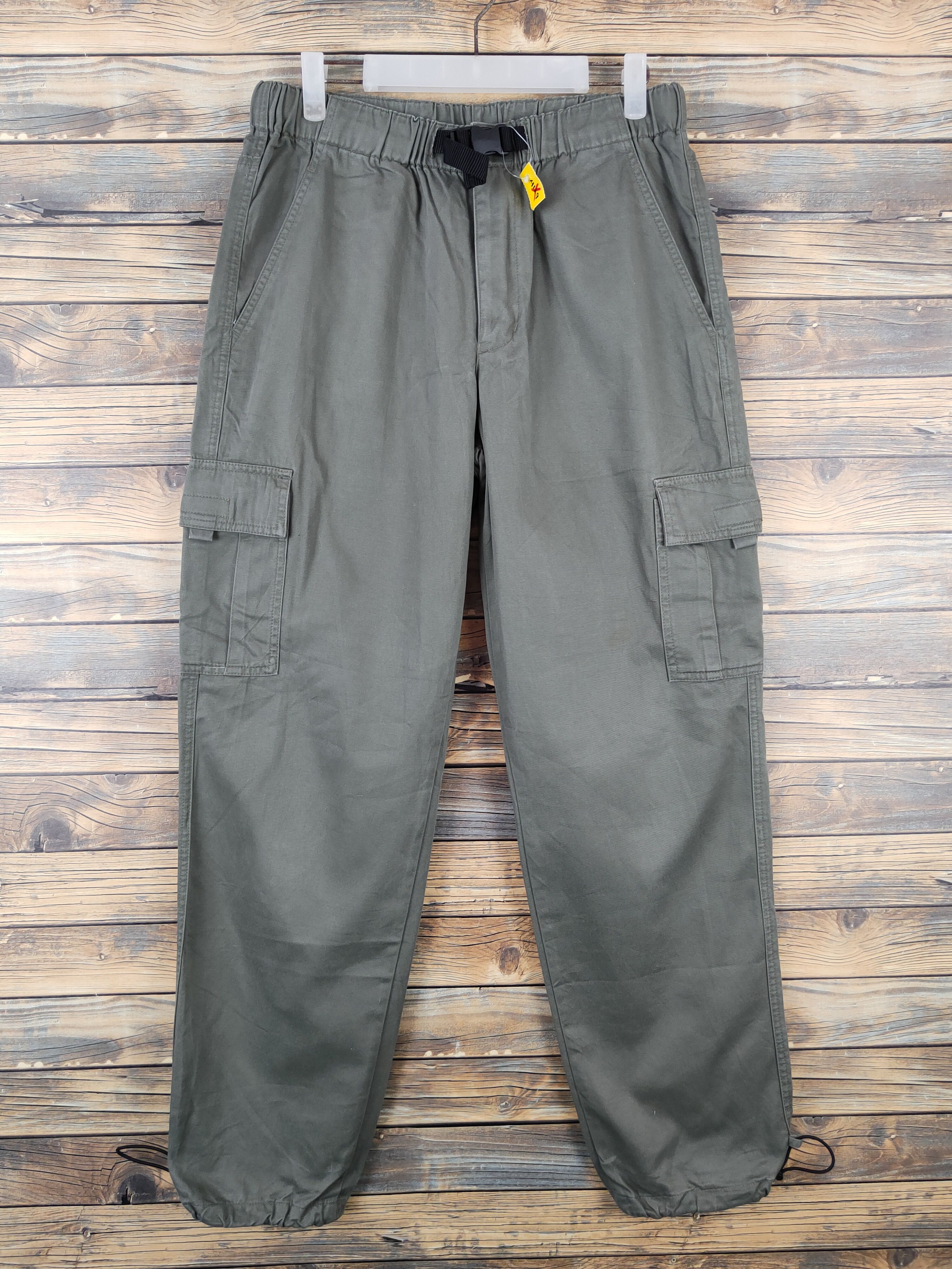 Japanese Brand Uniqlo Green Multipocket Tactical Cargo Pants #W1023 Size US 31 - 1 Thumbnail