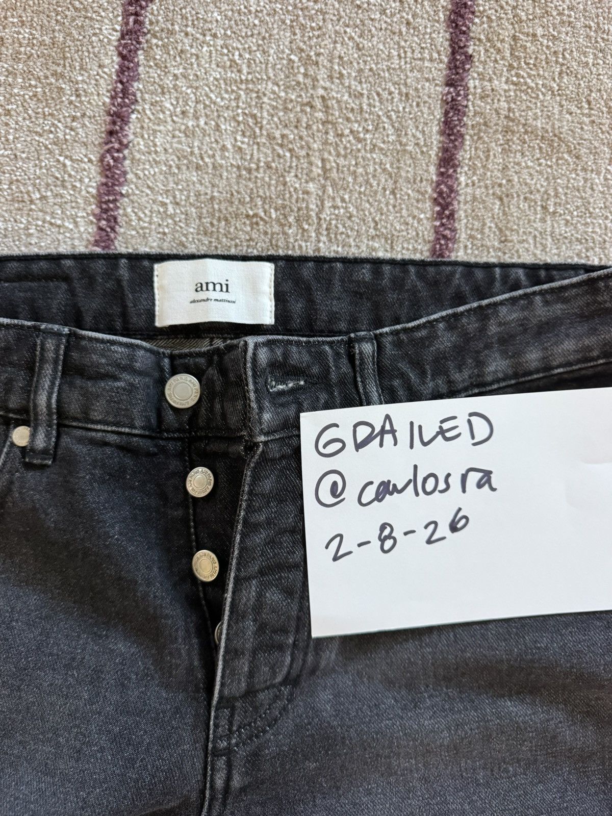 AMI AMI “Ami fit” 5 pocket jeans Size US 29 - 7 Thumbnail