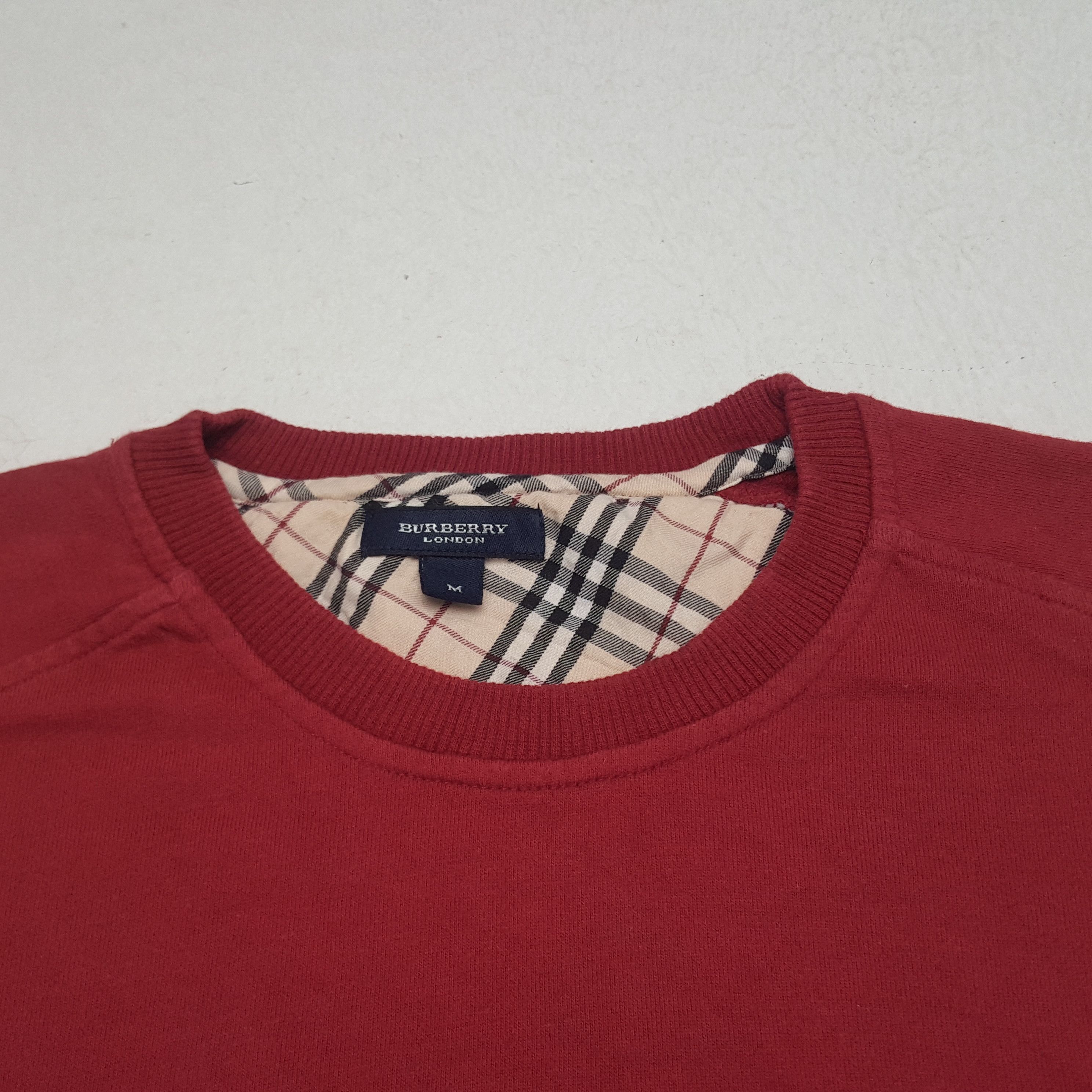 Burberry × Vintage Vintage Burberry London Nova Check Designer Sweatshirt Size US M / EU 48-50 / 2 - 5 Thumbnail