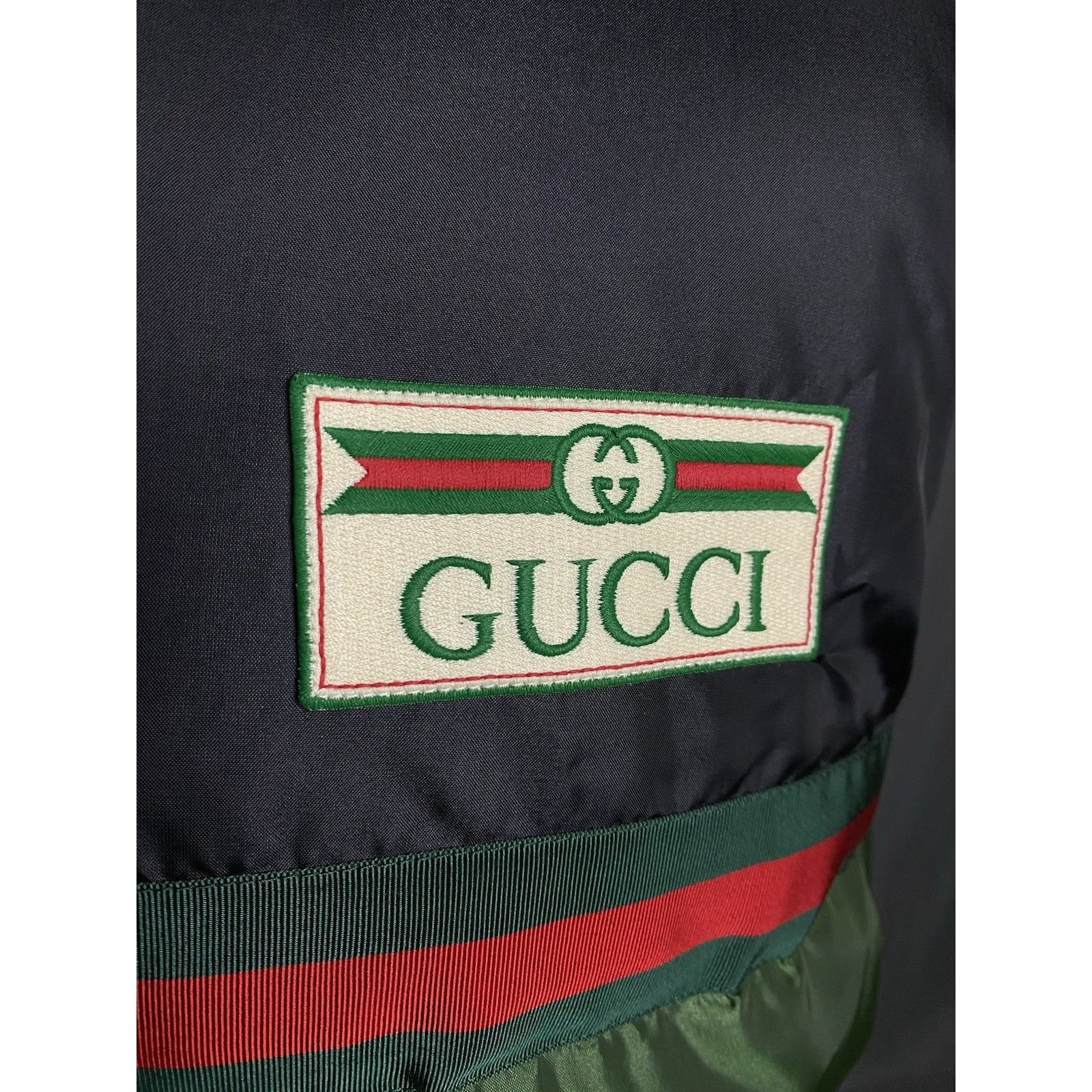 Gucci GUCCI Nylon Silk Satin Padded Men's Down Vest Size 52 698713 Size US L / EU 52-54 / 3 - 10 Thumbnail
