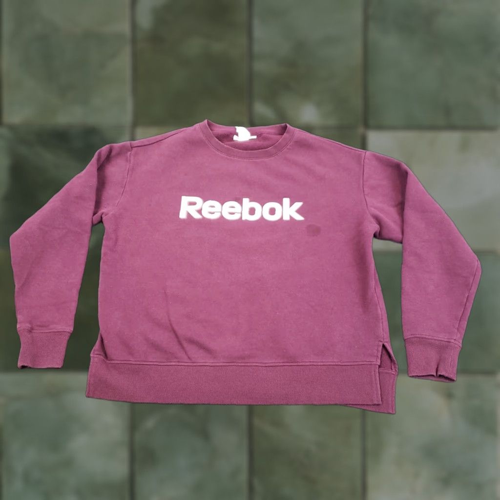 Reebok Reebok Womens Sweatshirt Medium Purple Pullover Crew Neck Long Sleeve Activewear Size M / US 6-8 / IT 42-44 - 1 Thumbnail