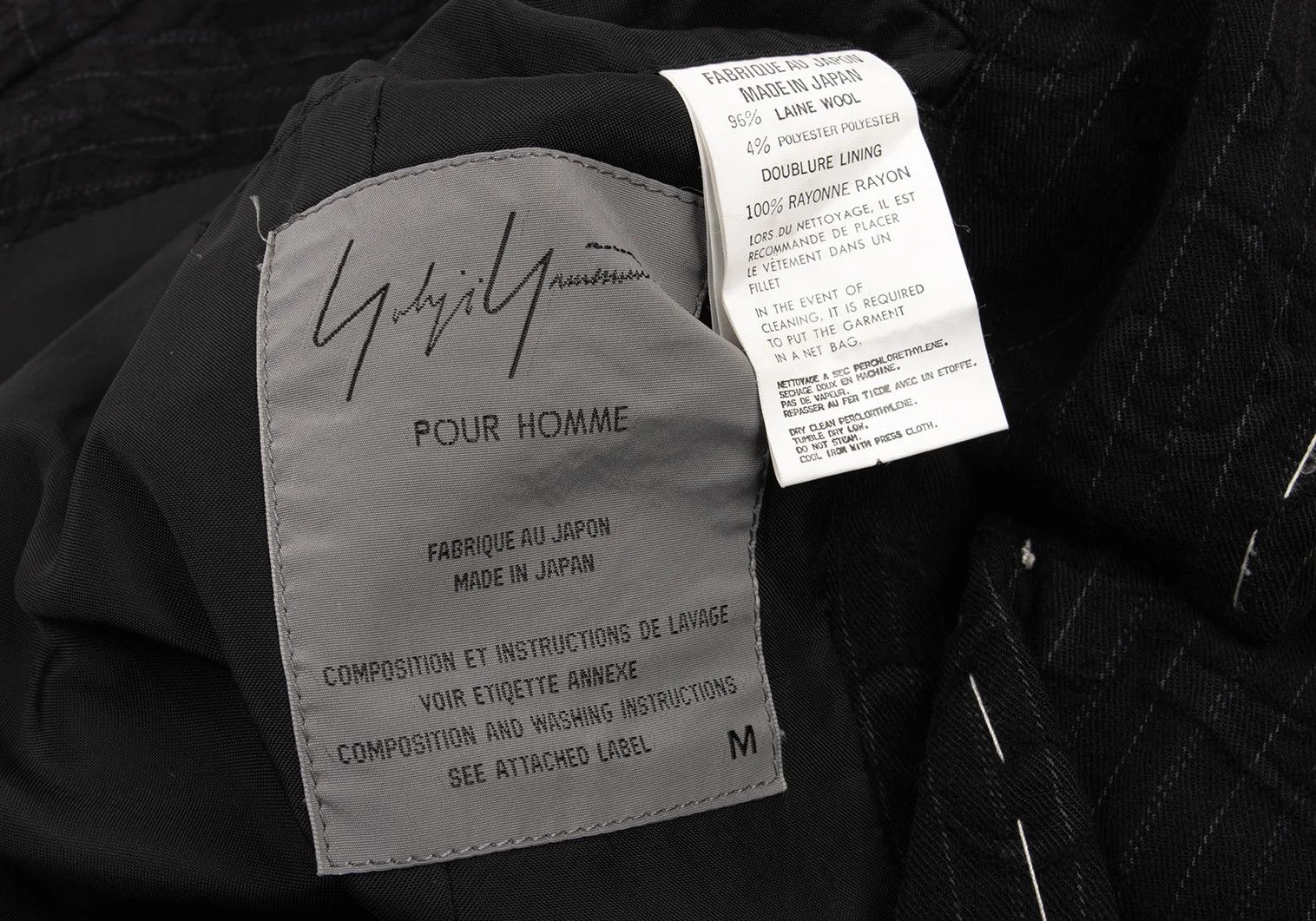 Yohji Yamamoto Yohji Yamamoto Wool Pinstripe Jacket Size US M / EU 48-50 / 2 - 15 Thumbnail