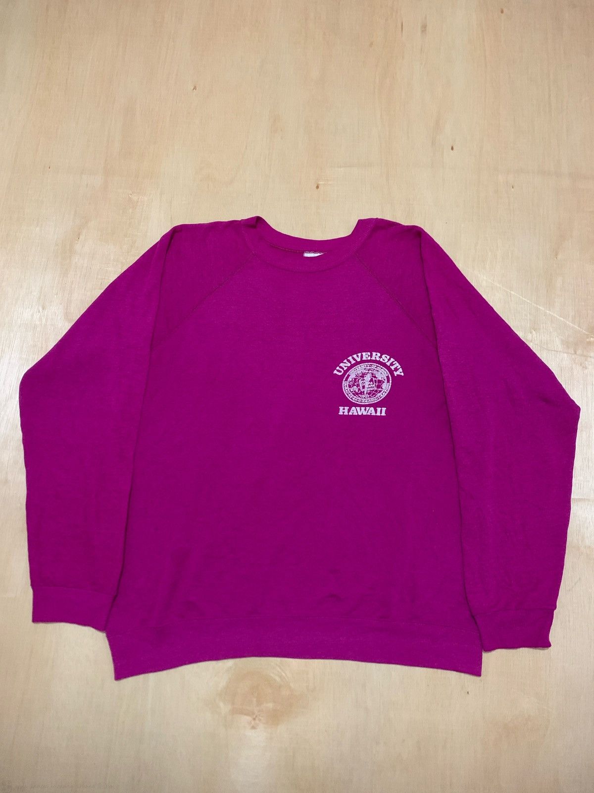 Vintage Vintage 80s University Hawaii Sweatshirt Size US L / EU 52-54 / 3 - 1 Thumbnail