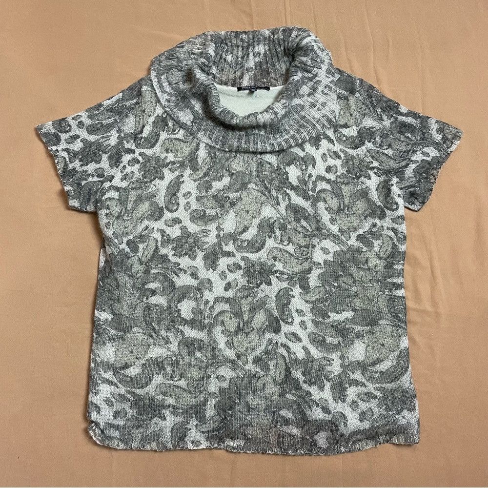 Jones New York New Jones New York Cowl Neck Floral Mohair Short Sleeve Swe Size 3XL / US 20-22 - 6 Thumbnail