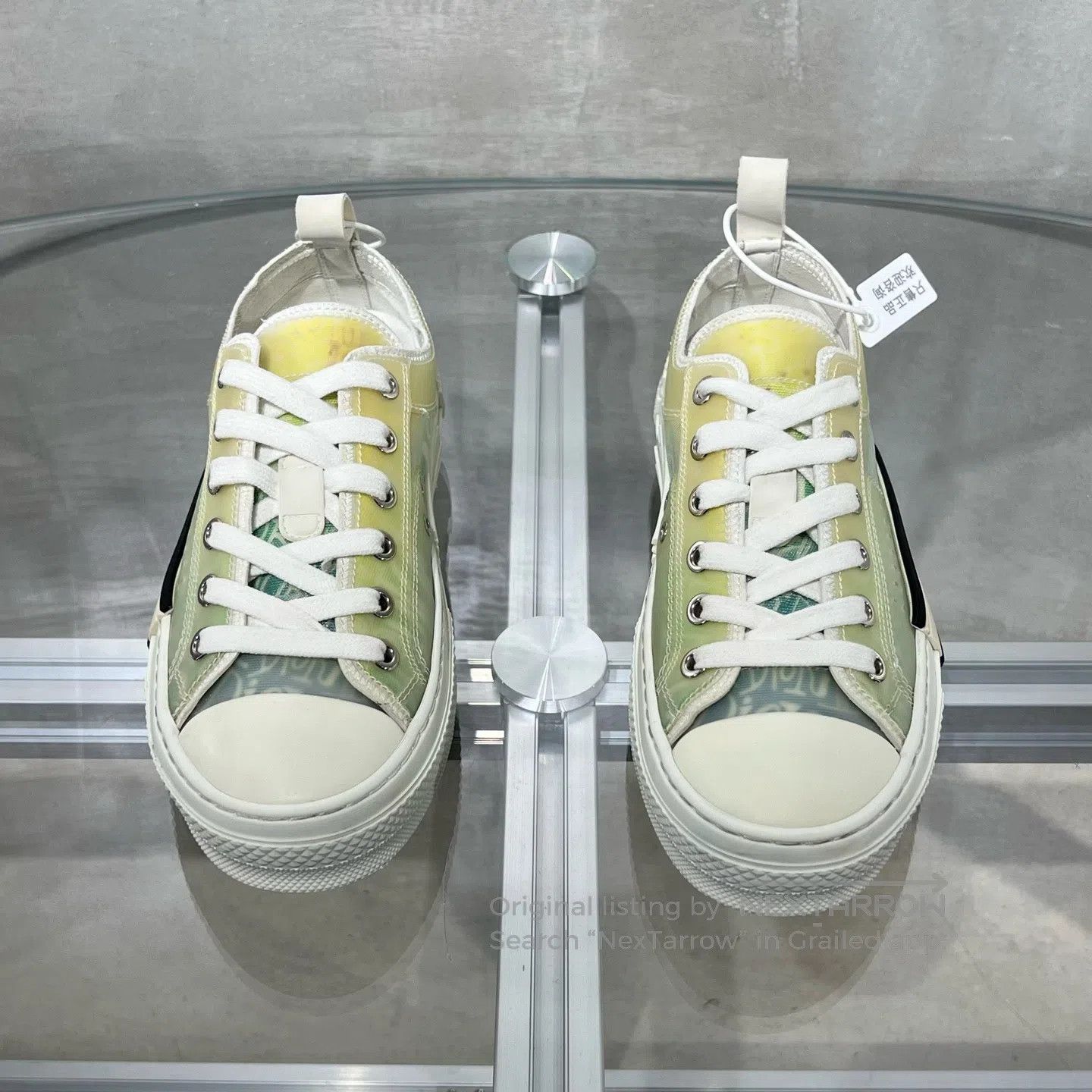 Dior Dior × Shawn Stussy collaboration edition B23, yellow-gree Size US 5 / IT 35 - 2 Thumbnail