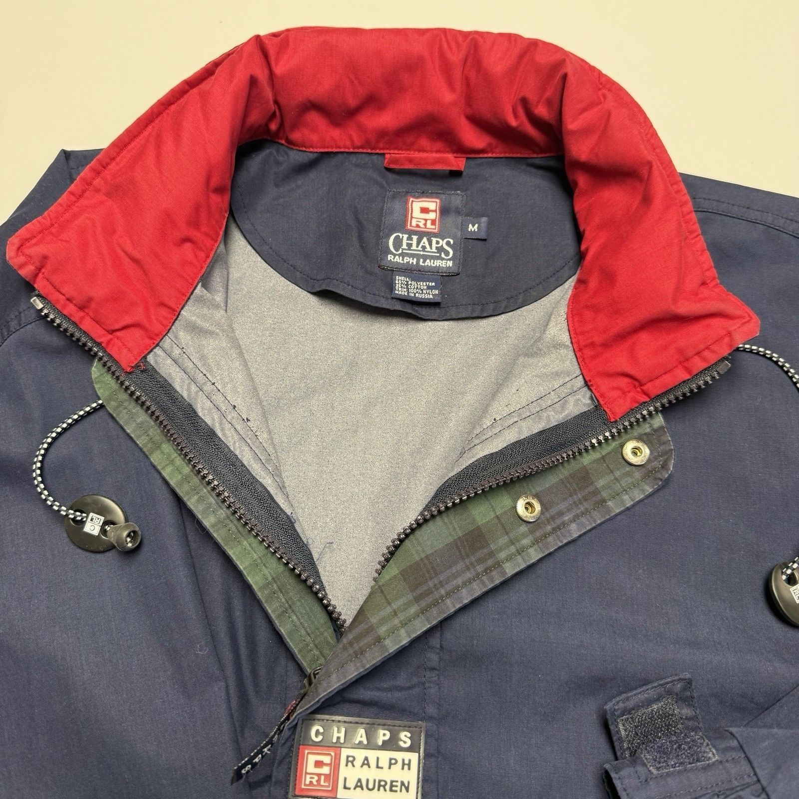 Chaps Ralph Lauren Vintage Chaps Ralph Lauren Anorak Jacket Mens Medium Blue Y2 Size US M / EU 48-50 / 2 - 7 Thumbnail