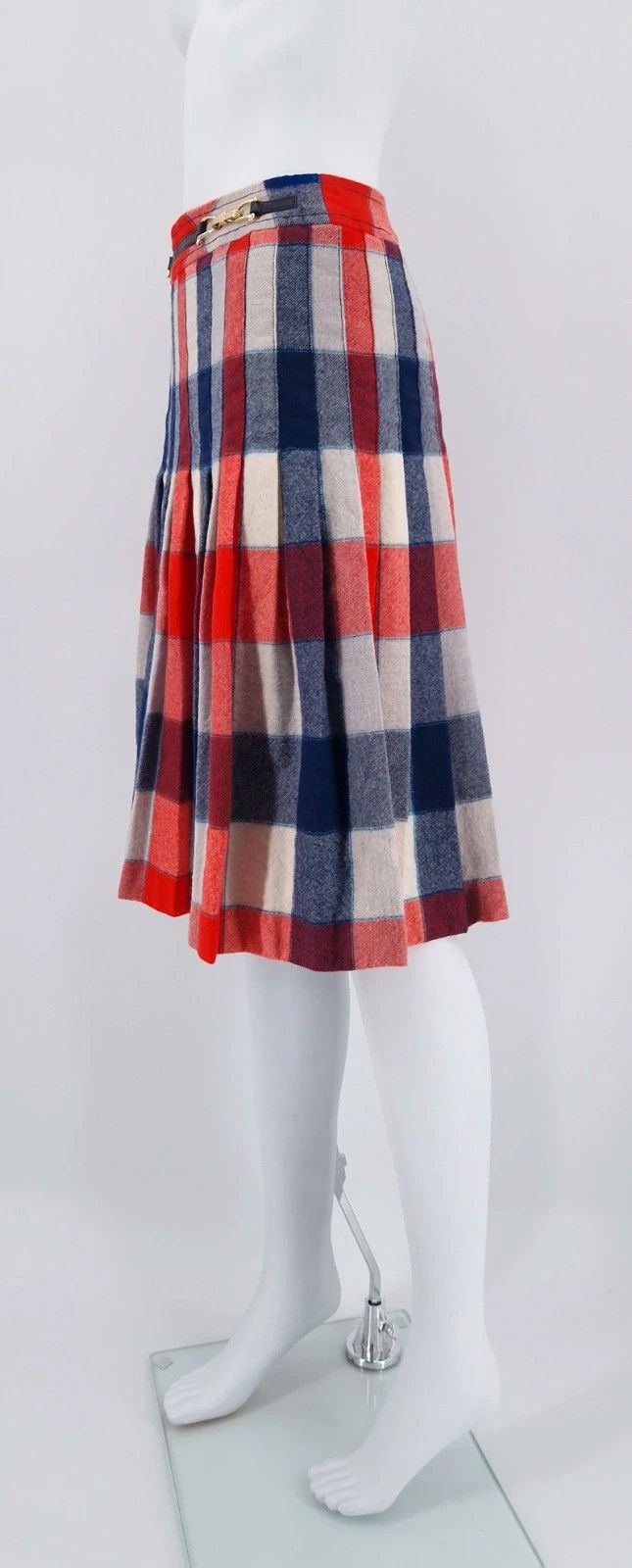 Celine Celine Vintage Horsebit Pleated Skirt Size 27" / US 4 / IT 40 - 4 Thumbnail