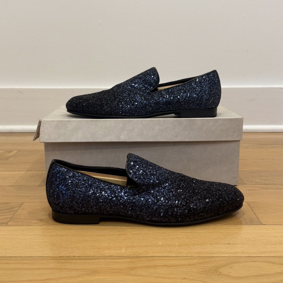 Jimmy Choo Jimmy Choo Sloane Course Glitter Degrade Loafers US 9 Size US 9 / EU 42 - 1 Thumbnail