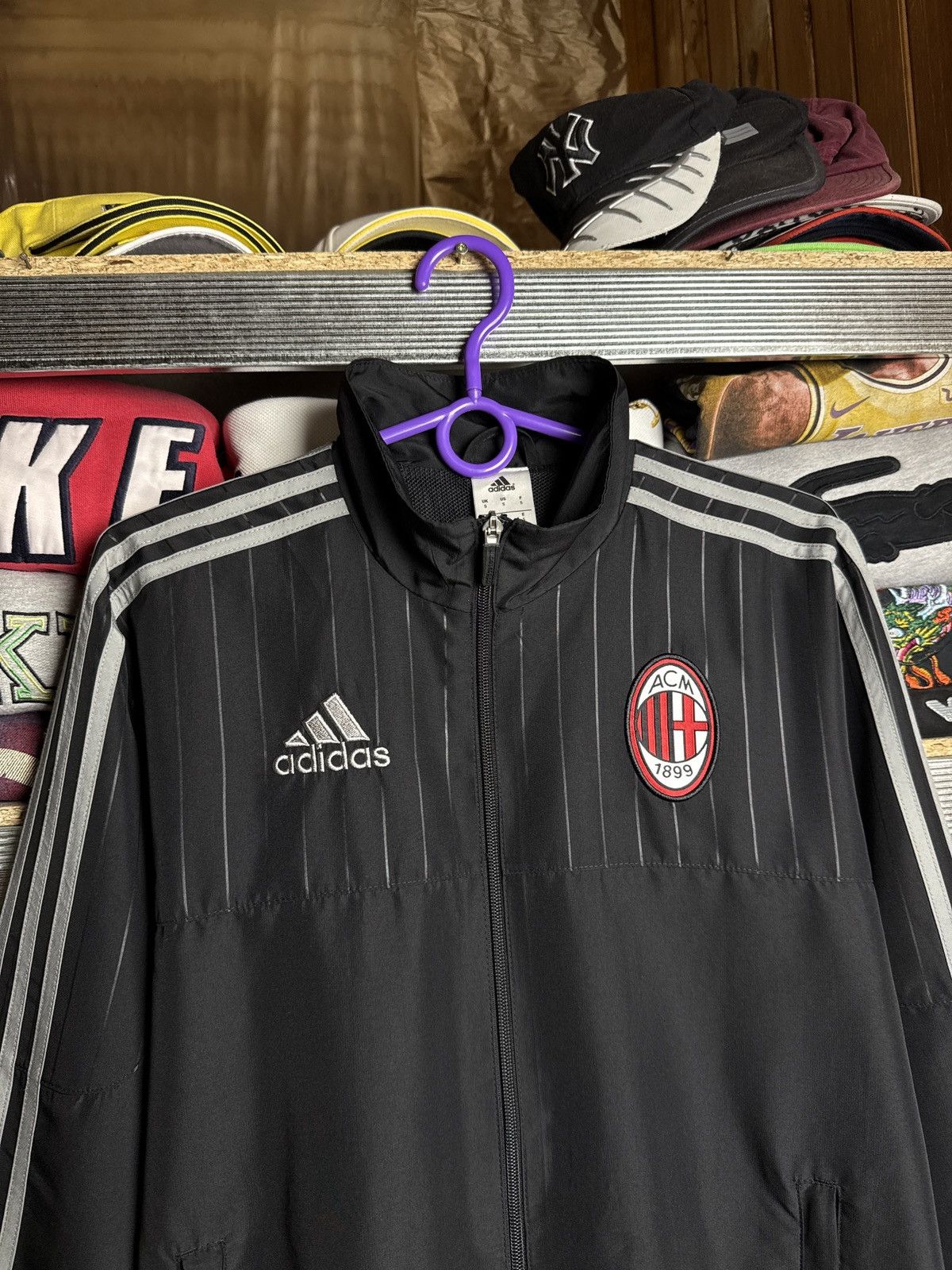 Adidas Vintage Adidas AC MIlan Football Jacket Soccer Mens Size US S / EU 44-46 / 1 - 3 Thumbnail