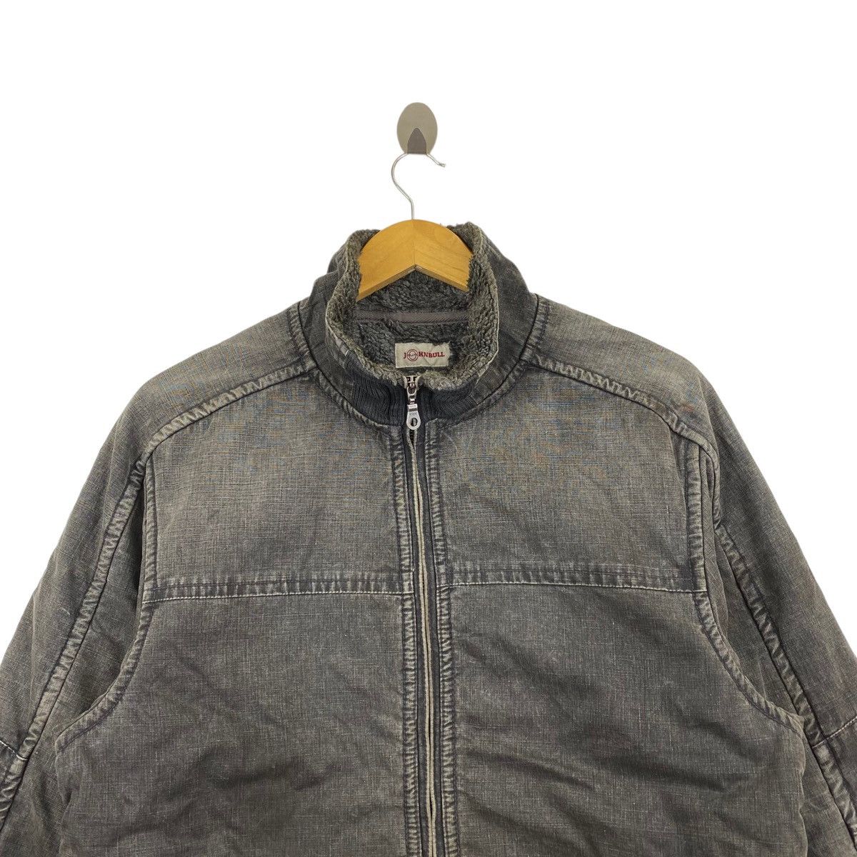 Johnbull JOHNBULL CO LTD. Deep Pile Sherpa Inside Full Zipper Grey Size US M / EU 48-50 / 2 - 2 Thumbnail