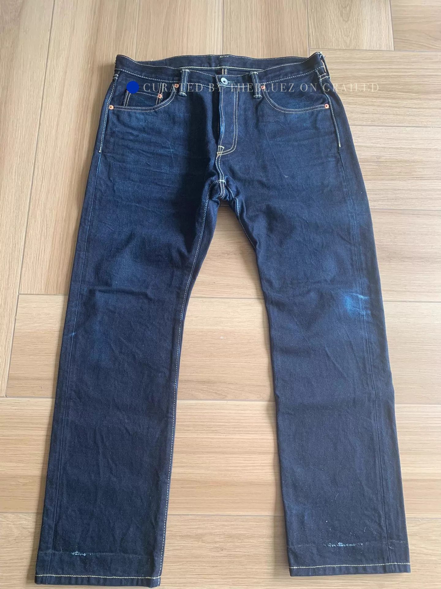 Iron Heart Heavy Denim Straight-Leg Jeans Size US 36 / EU 52 - 1 Thumbnail