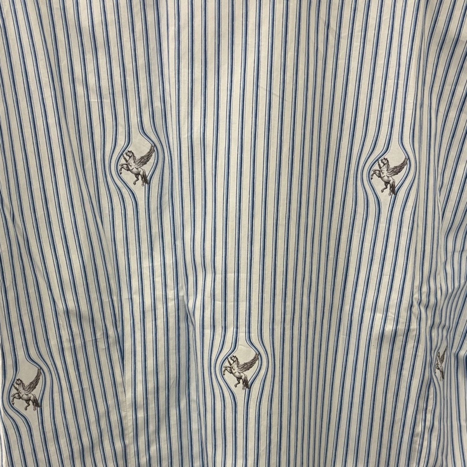 Etro NWT Etro White and Blue Patterned Dress Shirt Size 43 L Size US L / EU 52-54 / 3 - 9 Thumbnail