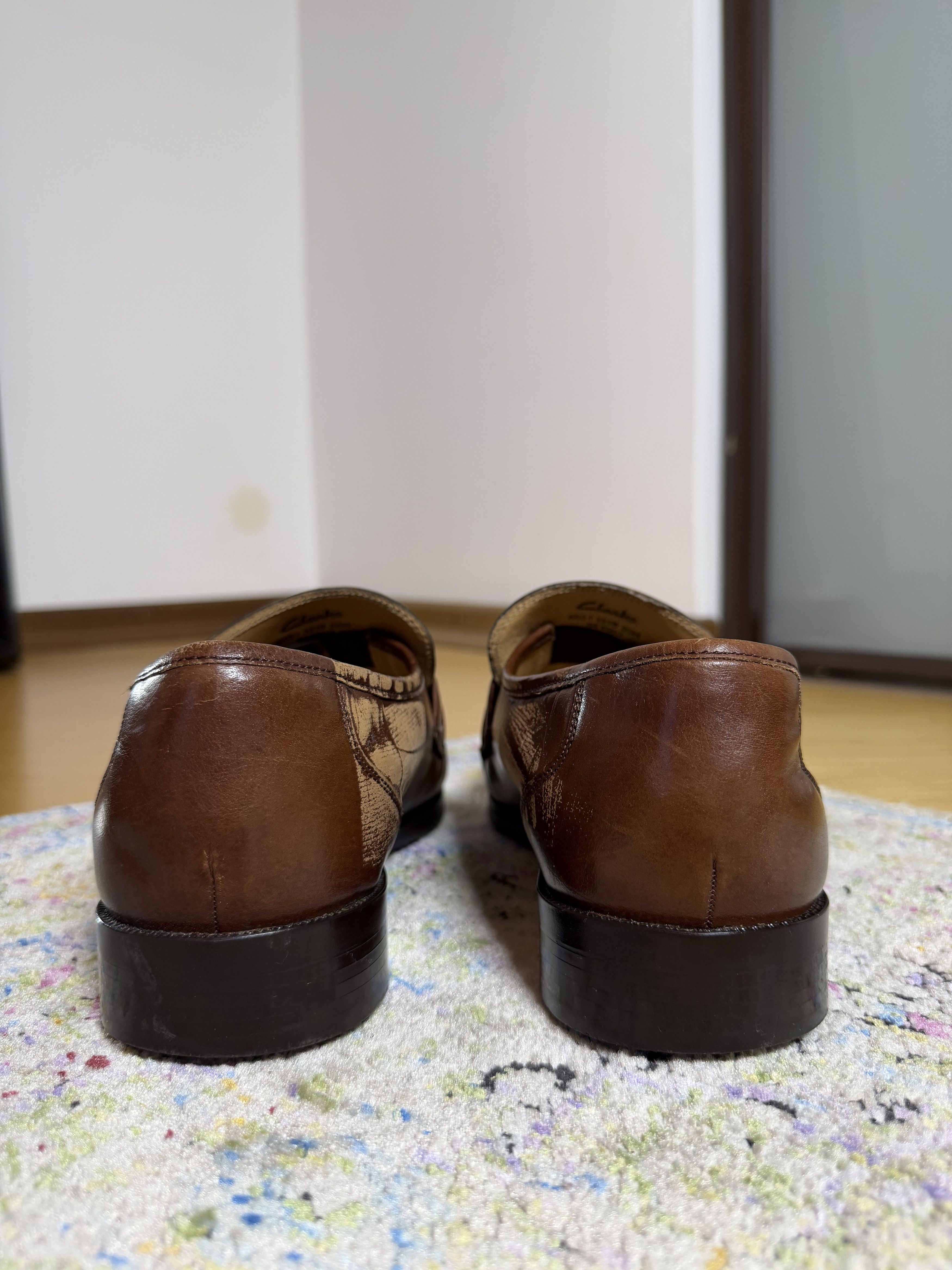 Clarks Clarks CraftJames Lo Brown Leather Loafer 11US Extra Wide Size US 11 / EU 44 - 7 Thumbnail