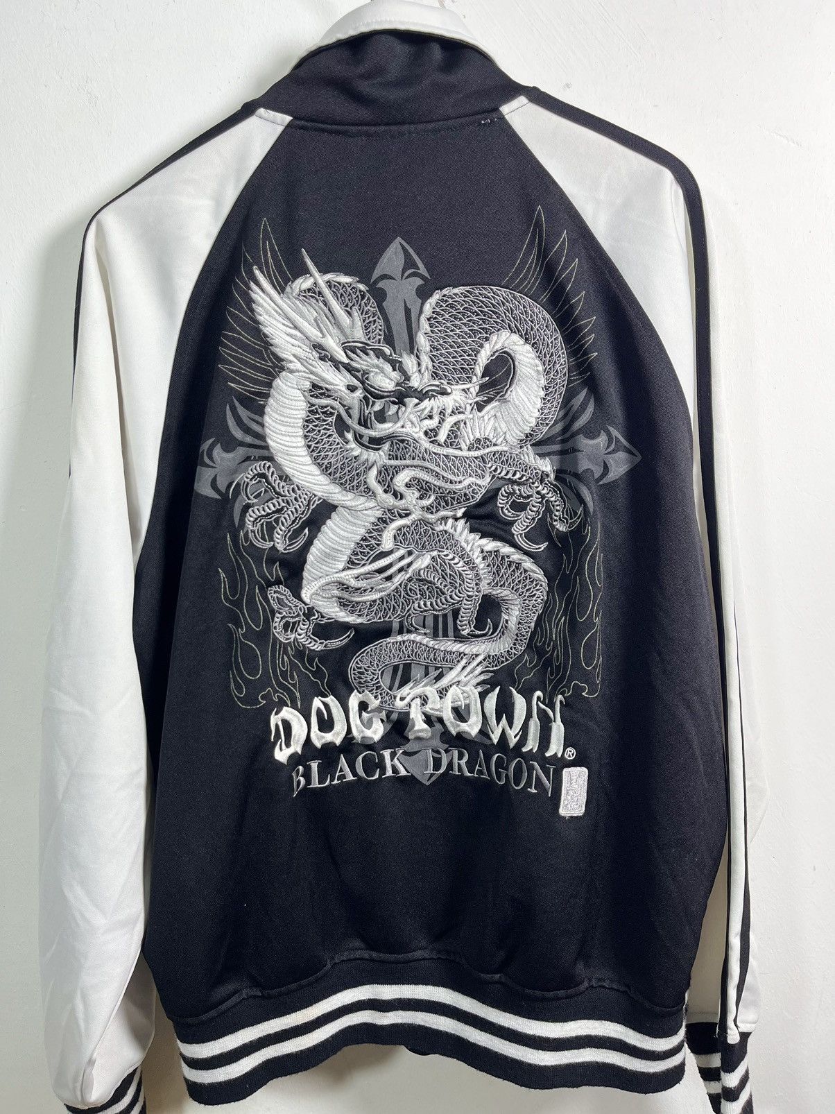 Dogtown 🐉 Vintage Dog Town Black Dragon Sukajan Souvenir Jacket Size US L / EU 52-54 / 3 - 3 Thumbnail