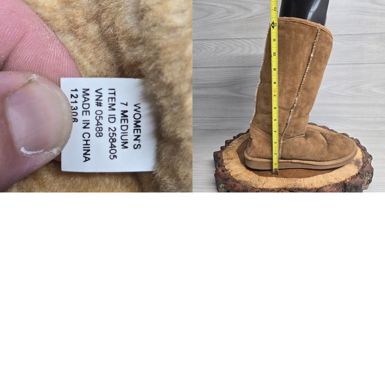 Vintage L.L. Bean Boots Brown Suede Pull On Fleece Lined Winter Ankle Sherpa Women's 7M Boots Women Brown Suede Wool Lined Winter Snow Boot 7M Size M / US 6-8 / IT 42-44 - 8 Thumbnail