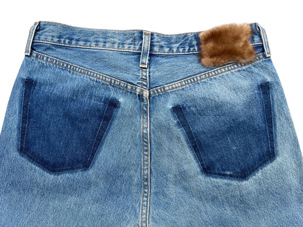Japanese Brand 7x7 Japan Leather Pocket Fur Denim Jeans 32x30 Size US 32 / EU 48 - 7 Thumbnail