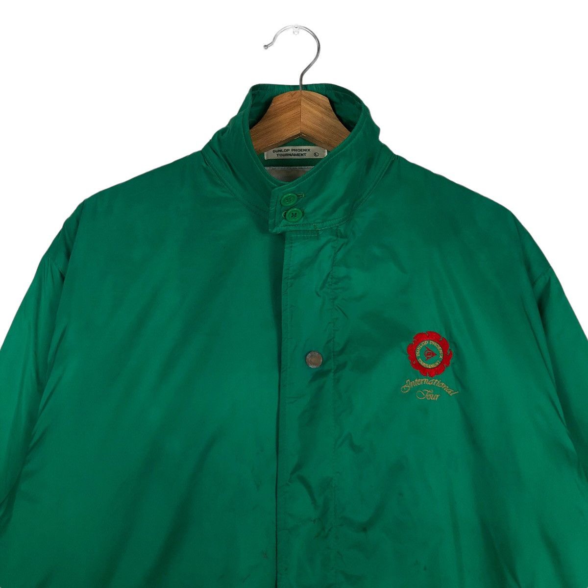 Japanese Brand 🔥90’s Vintage Satin Bomber Jacket Dunlop Phoenix Tournament Size US L / EU 52-54 / 3 - 2 Thumbnail