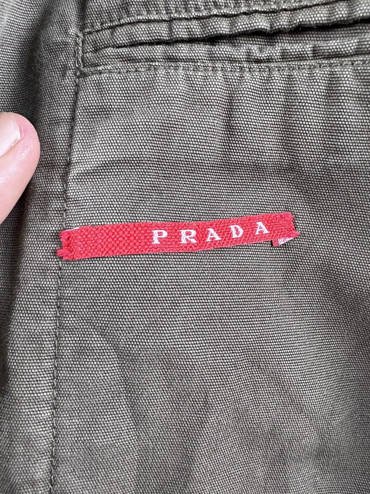 Prada ⚡️VTG PRADA MIDWEIGHT COTTON DUCK CANVAS BLAZER JACKET - 48 Size US M / EU 48-50 / 2 - 8 Thumbnail