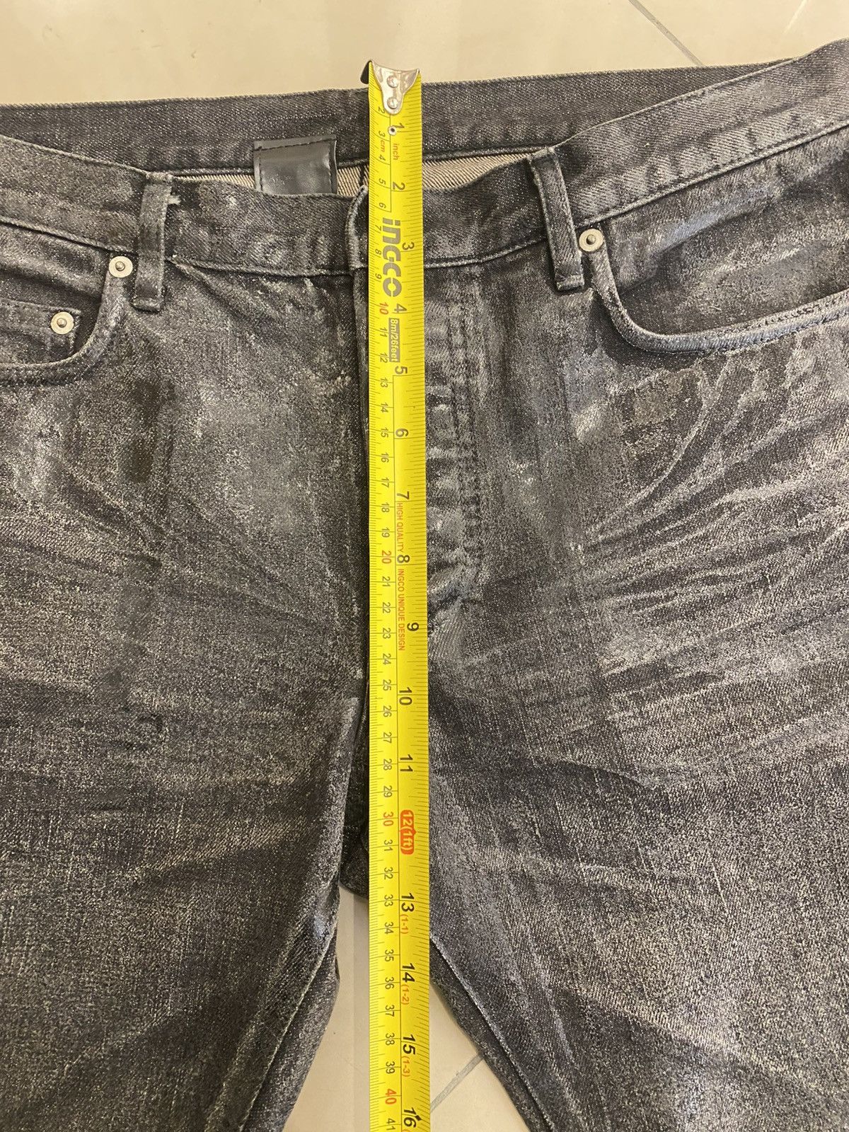 Dior × Hedi Slimane Dion HOMME AW07 LUSTER WAX Denim Size US 33 - 15 Thumbnail