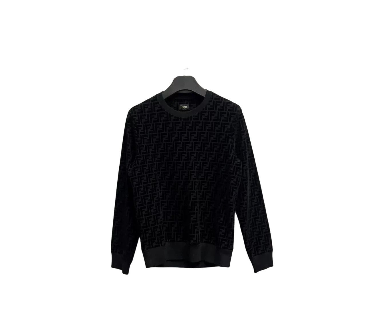 Fendi Fendi Velvet FF Logo Sweatshirt XS Size US XS / EU 42 / 0 - 1 Thumbnail