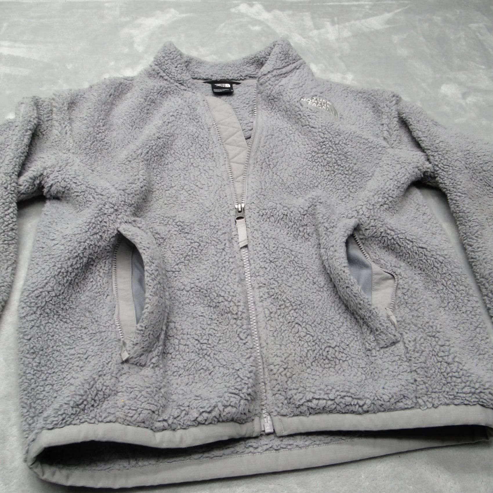 The North Face The North Face Jacket Womens Medium Gray Banded Collar Pockets Fleece Full Zip Size M / US 6-8 / IT 42-44 - 7 Thumbnail