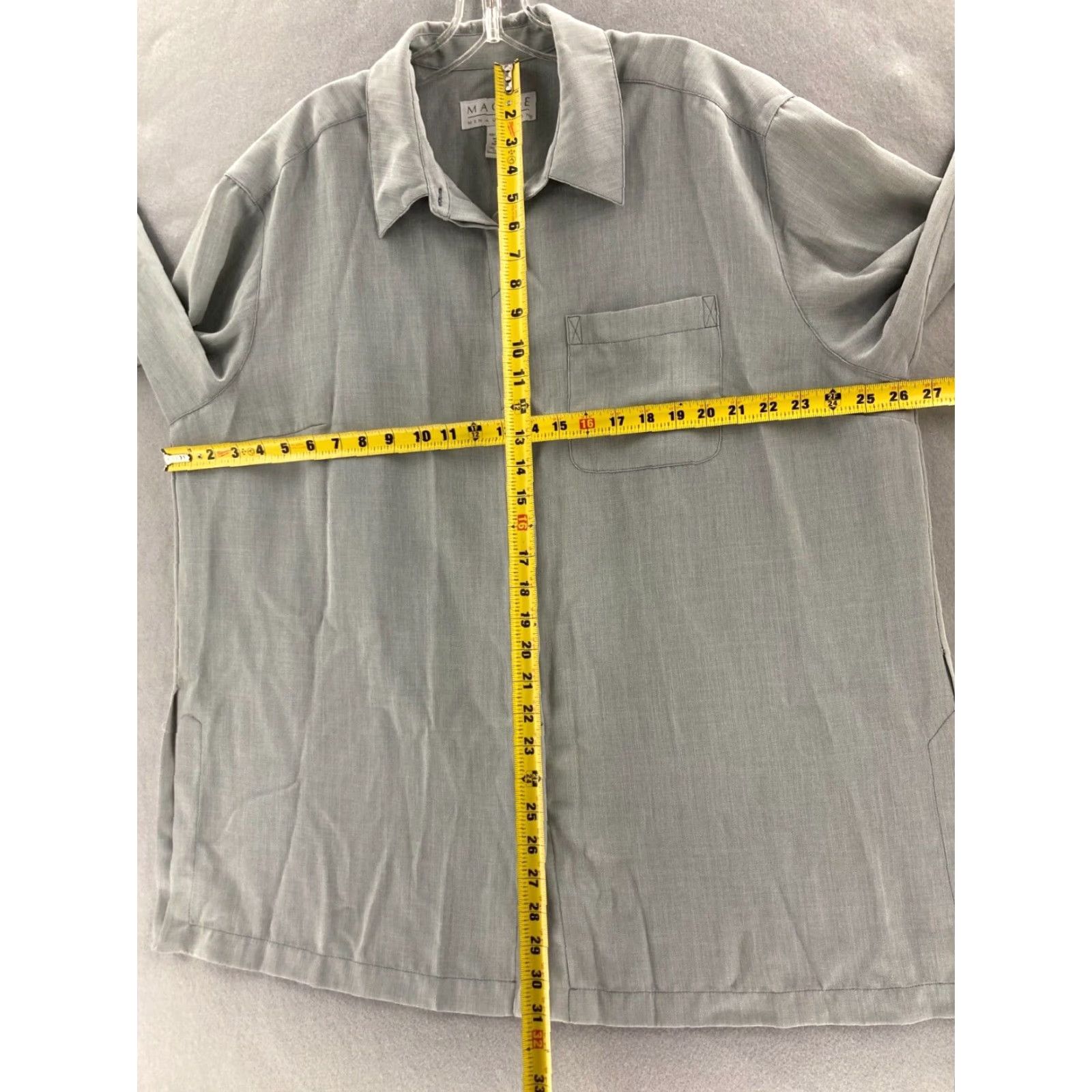 Vintage Maggie McNaughton Shirt Womens 2X Blue Button-Up Casual Sleeve Collared Vintage No? Size XXL / US 16-18 / IT 52-54 - 7 Thumbnail