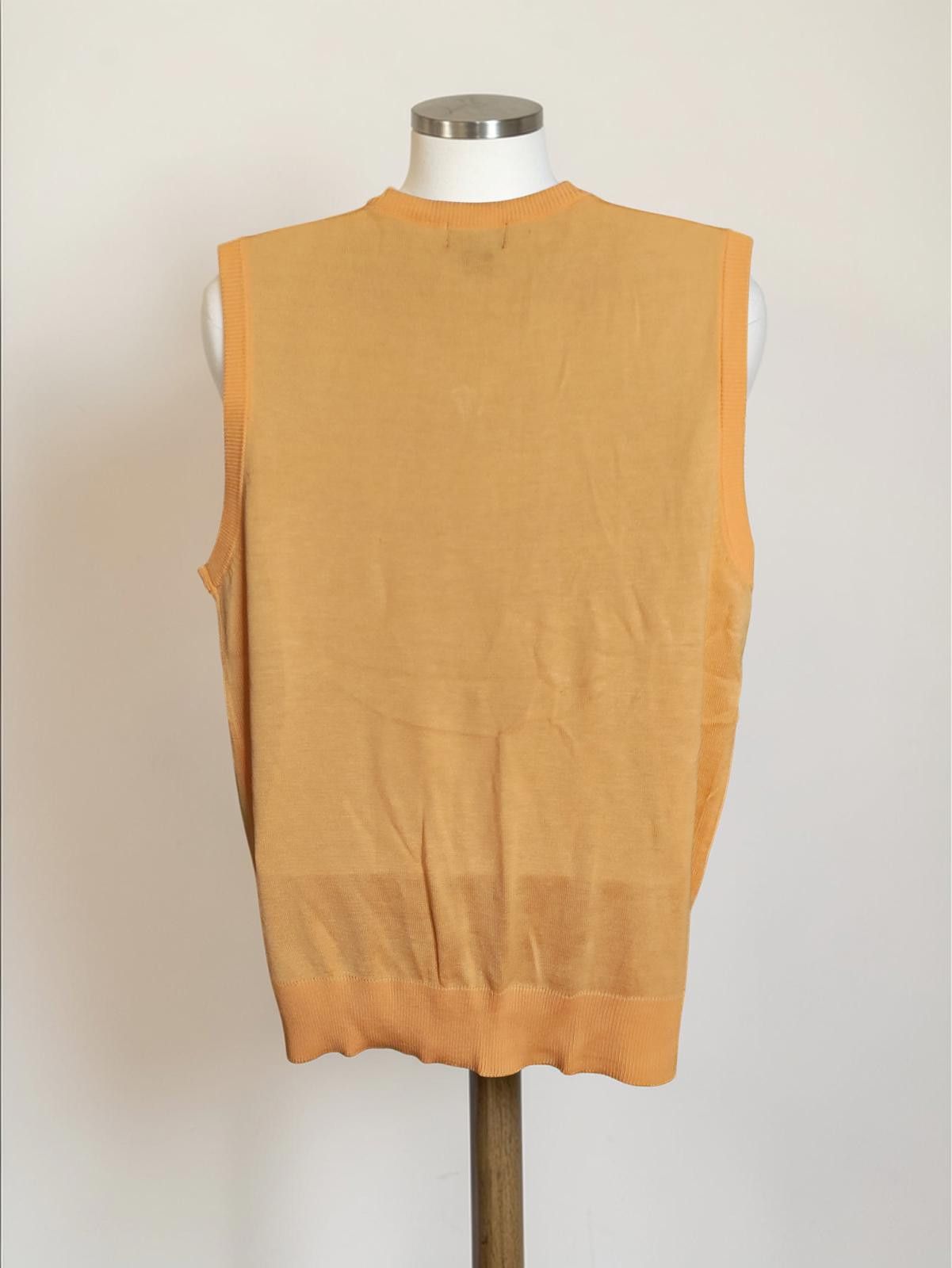 Trussardi Men's Medium Size Sweater Vest by TRUST in Peach Size US M / EU 48-50 / 2 - 5 Thumbnail