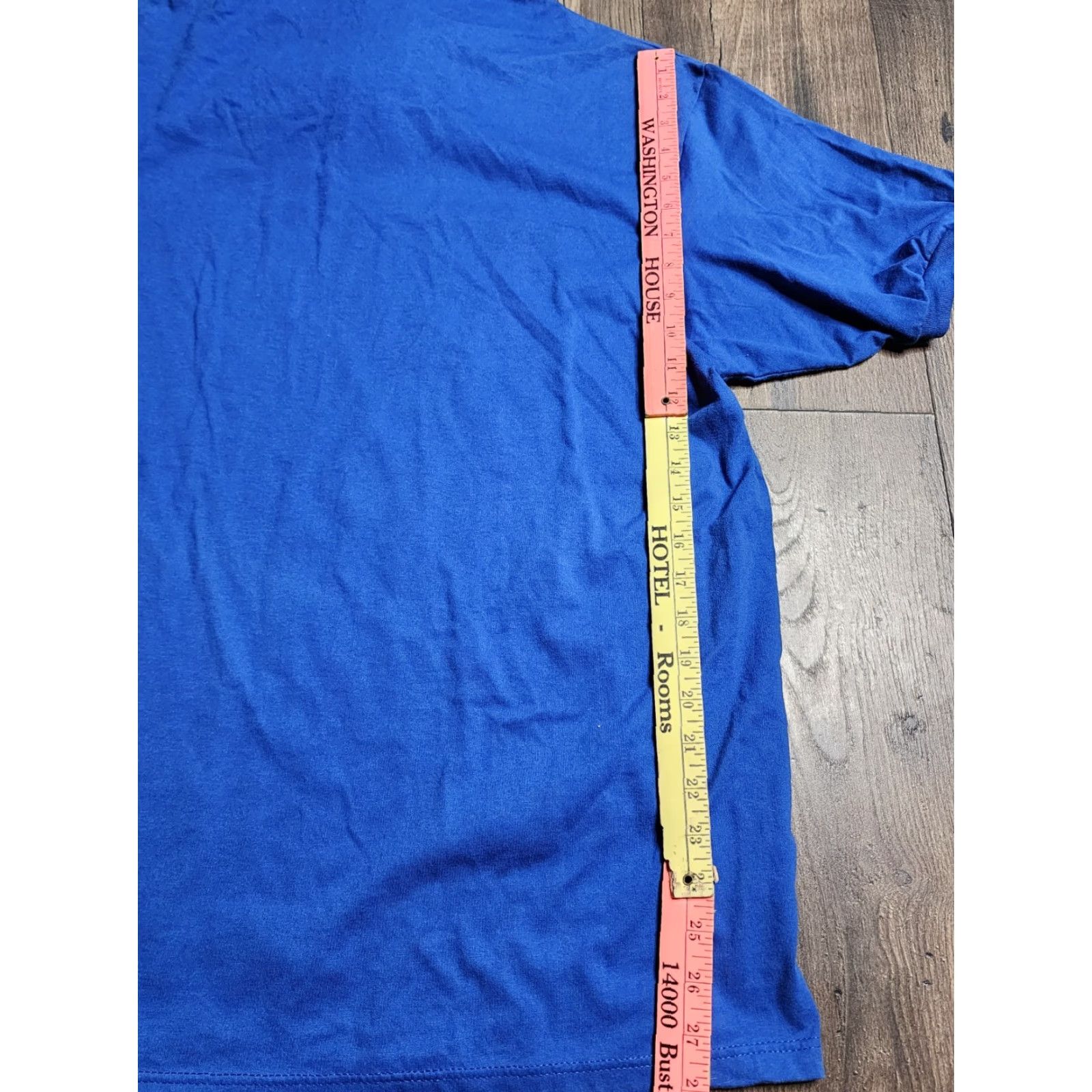 Jerzees VINTAGE Jerzees Polo Shirt XL Blue I Was A Little Devil 1967 Winter Haven High School Classic Mens Size US XL / EU 56 / 4 - 3 Thumbnail