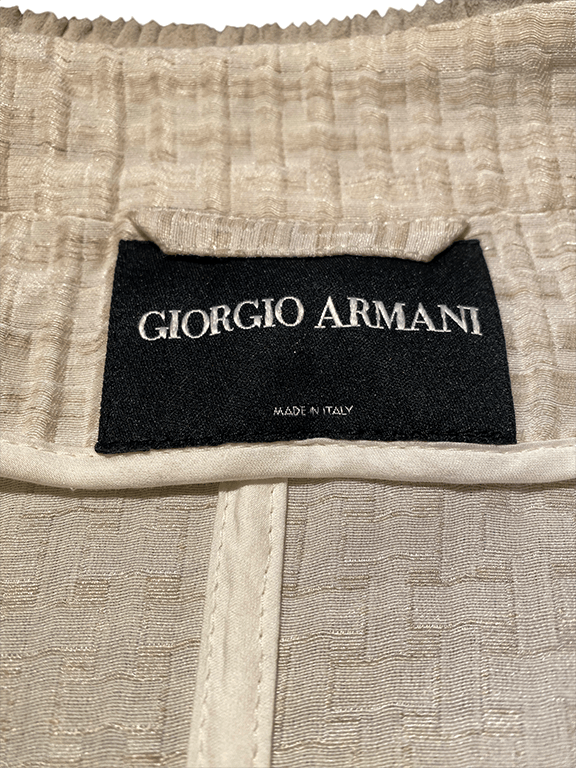 Giorgio Armani Fitted blazer with mini ruffle trim Size M / US 6-8 / IT 42-44 - 10 Thumbnail