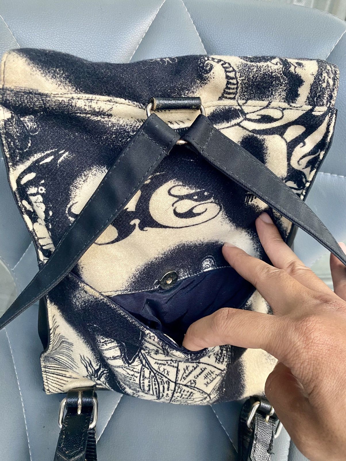Jean Paul Gaultier 🔥Sick🔥Very Rare vintage Junior Gaultier Printed Bagpack Size ONE SIZE - 10 Thumbnail