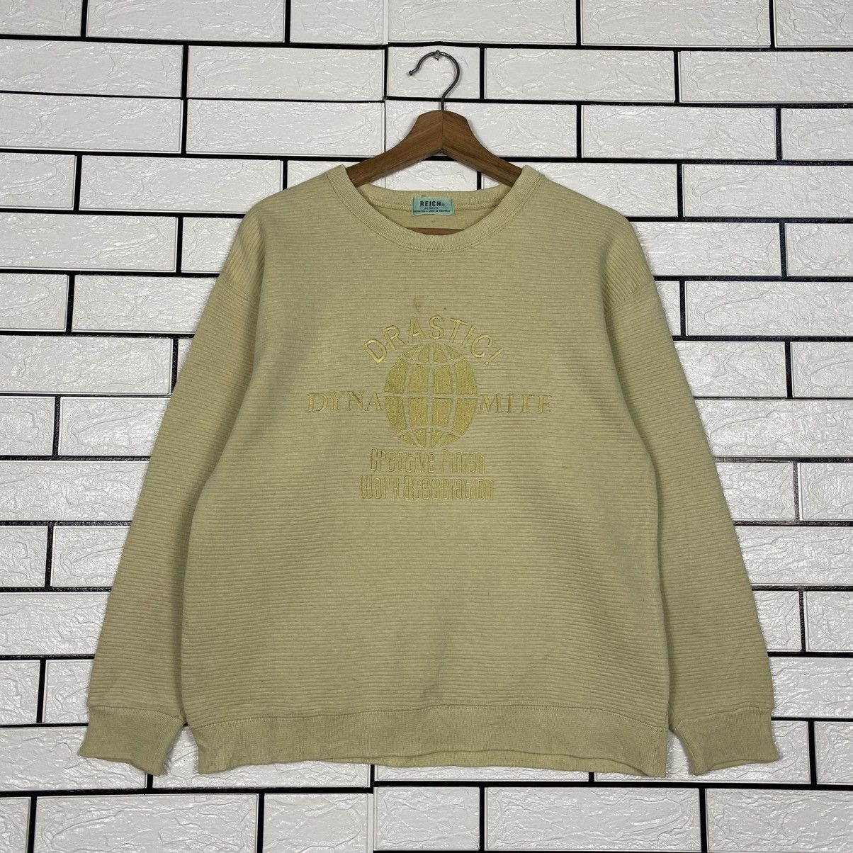 Japanese Brand 📌Vintage Sweatshirt Reich Big Logo Embroidery Size US M / EU 48-50 / 2 - 2 Thumbnail