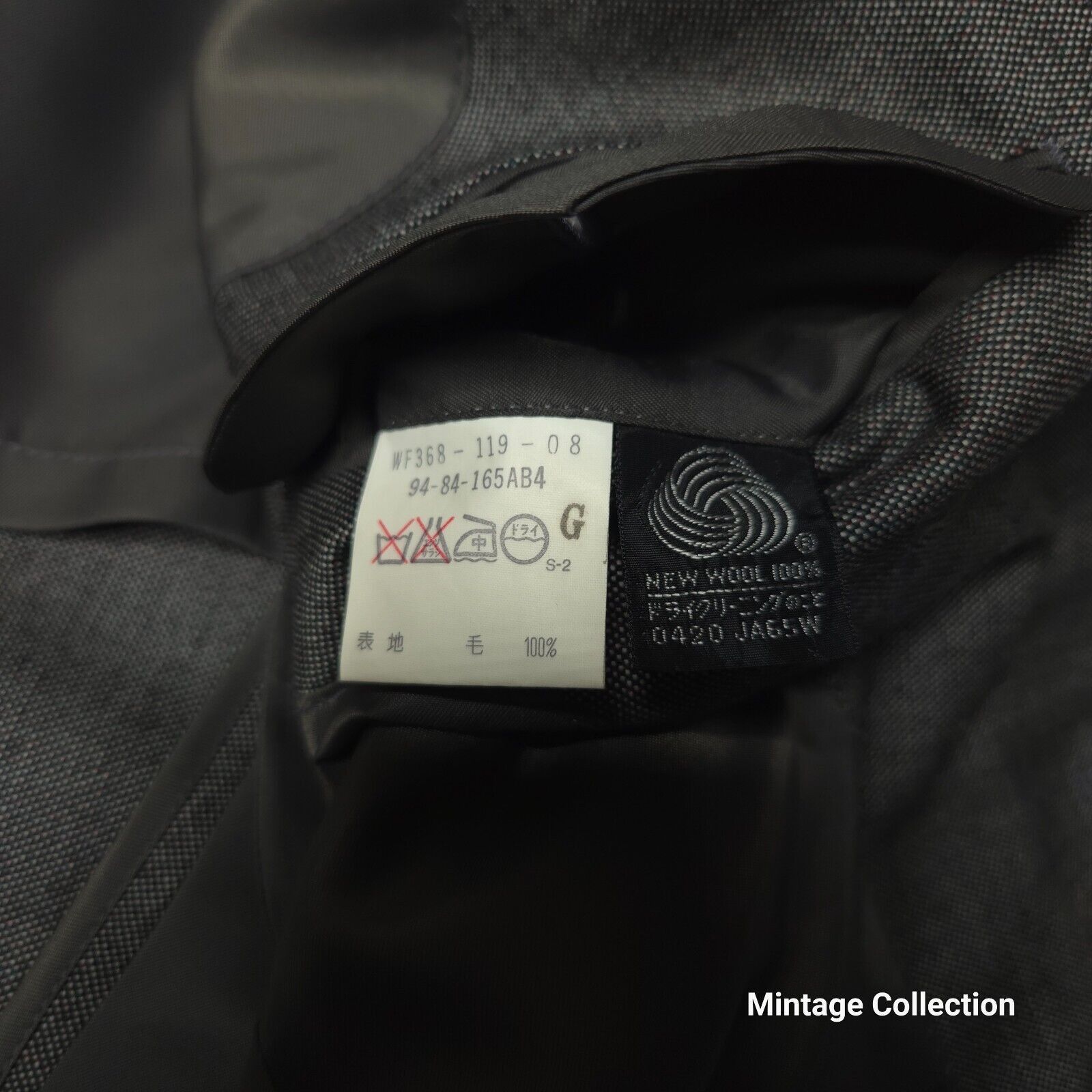 Burberry VINTAGE BURBERRYS TAILORED IN JAPAN 100% WOOL GRAY COAT 40T Size 40L - 10 Thumbnail