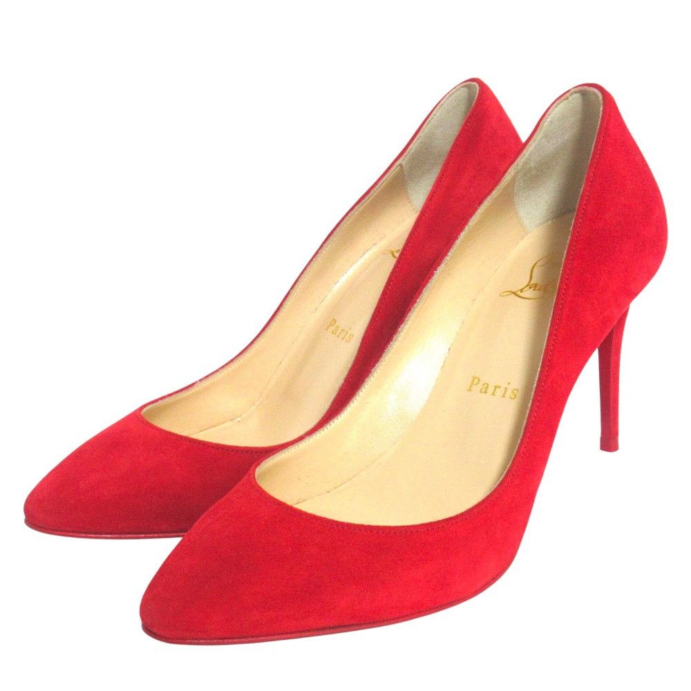 Christian Louboutin Christian Louboutin Christian Louboutin ELOISE 85 Suede Pumps Leather Shoes DUTY FREE for USA Size ONE SIZE - 1 Thumbnail