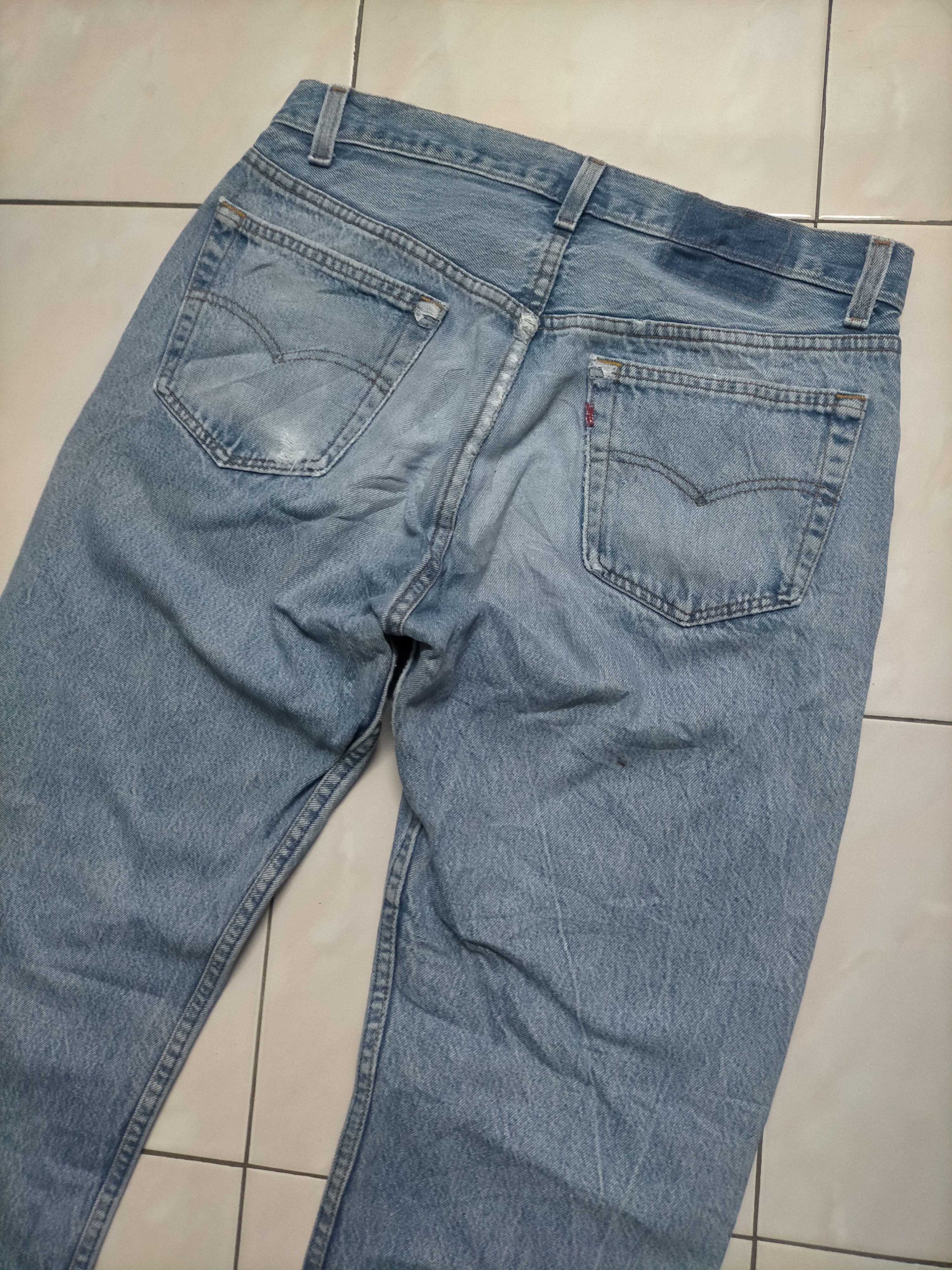 Levi's Vintage Clothing 🔥 Vintage 80s Levis 501 Stamp 552 Washed Jeans Size US 31 - 5 Thumbnail