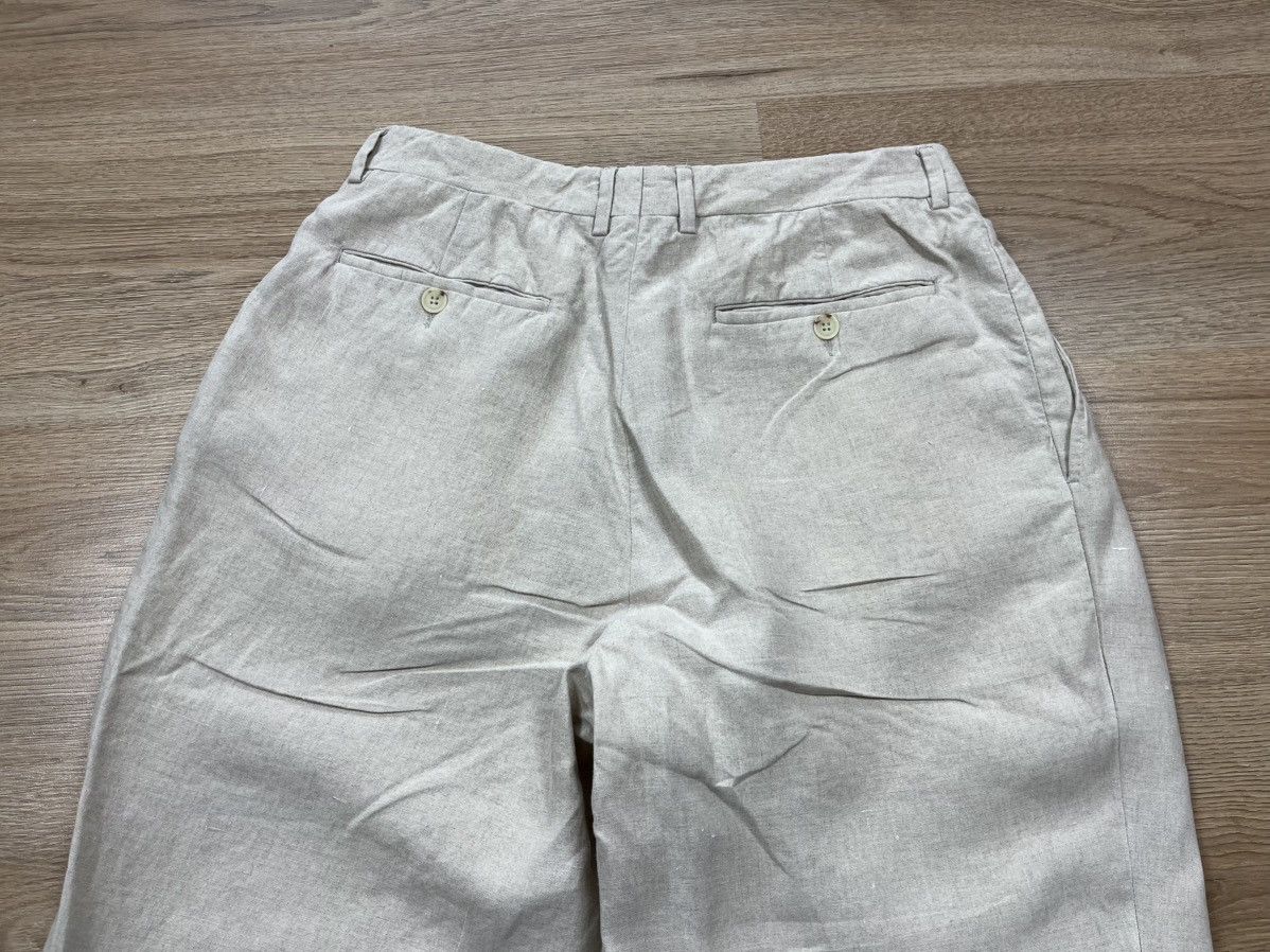 Celine Vintage CELINE HOMME 100% Linen Trousers Pants Beige Italy Size US 30 / EU 46 - 13 Thumbnail