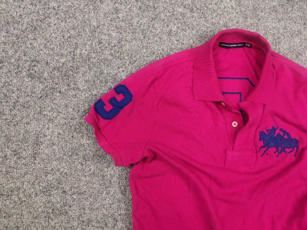 Polo Ralph Lauren Vintage Y2K Style Polo Ralph Lauren Pink Big pony T Shirt Size M / US 6-8 / IT 42-44 - 5 Thumbnail