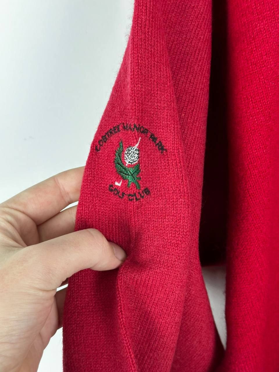 Pringle Of Scotland × Vintage Vintage Pringle of Scotland Red Jumper 80s Size US L / EU 52-54 / 3 - 4 Thumbnail