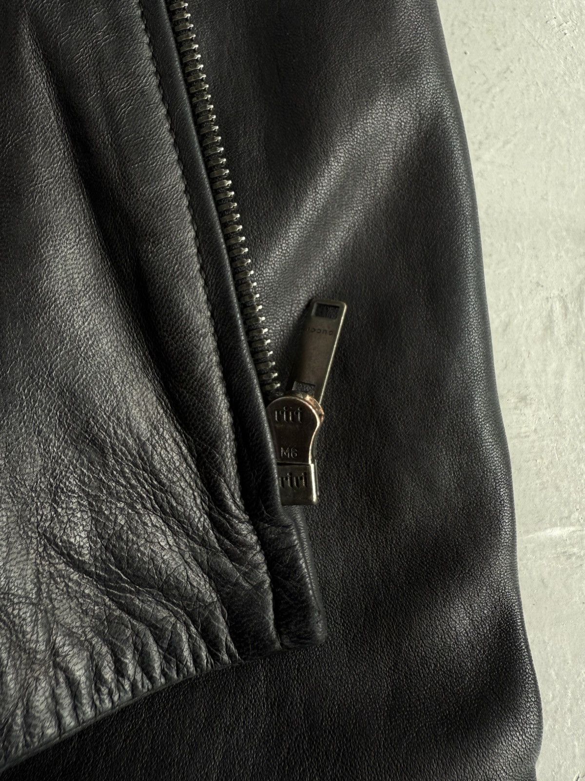 Gucci Gucci - Tom Ford Era Biker Leather Jacket Size US S / EU 44-46 / 1 - 10 Thumbnail