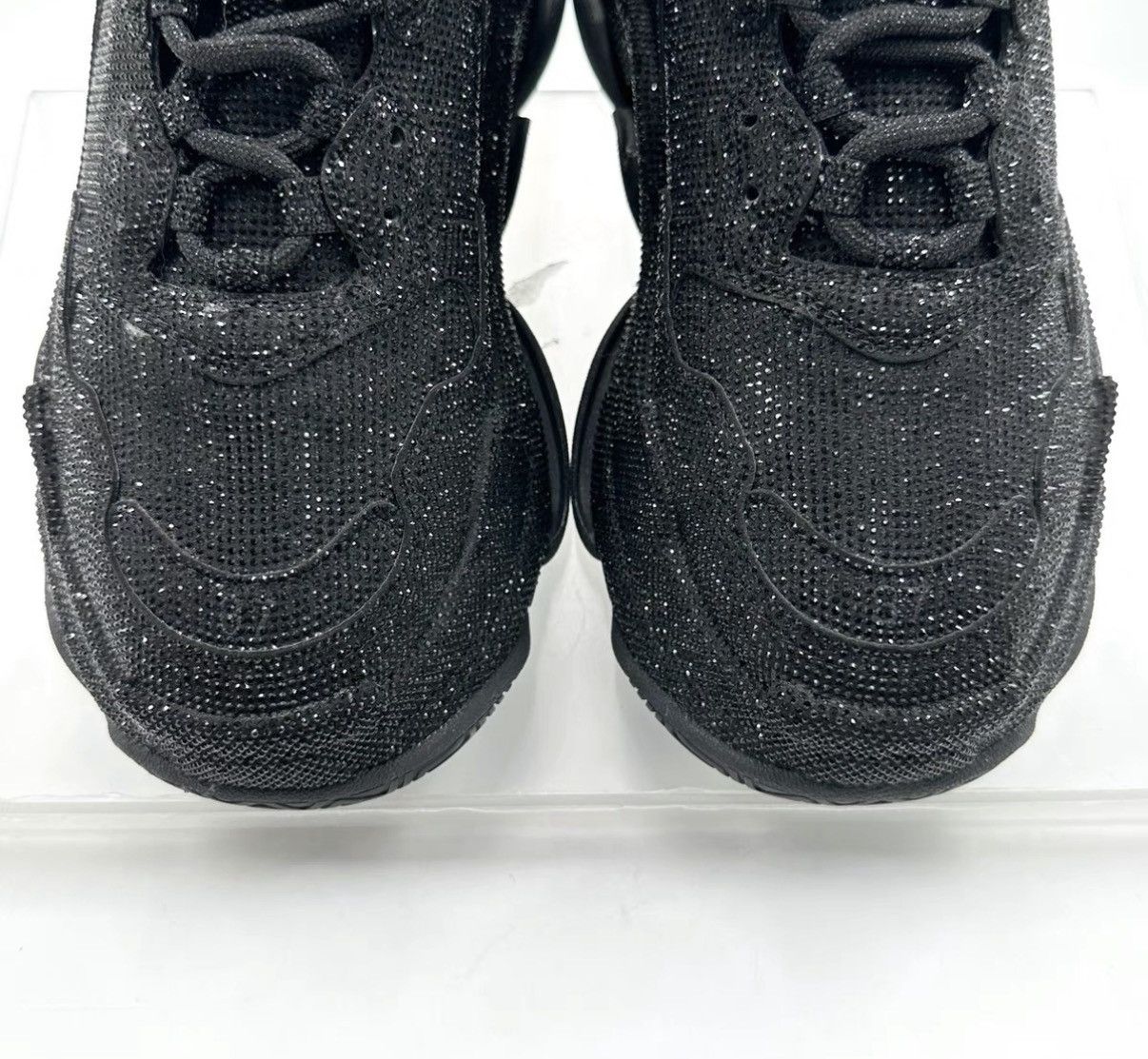Balenciaga Balenciaga Triple S Black Full Crystal Dad Sneakers K12 Size US 7.5 / IT 37.5 - 4 Thumbnail