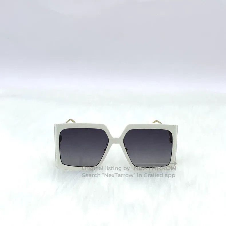 Dior Dior White logo letter square frame sunglasses Size ONE SIZE - 1 Thumbnail