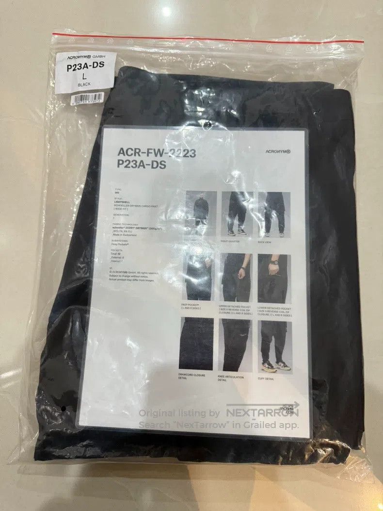 Acronym Acronym size L Black jeans Size US 37 - 5 Thumbnail